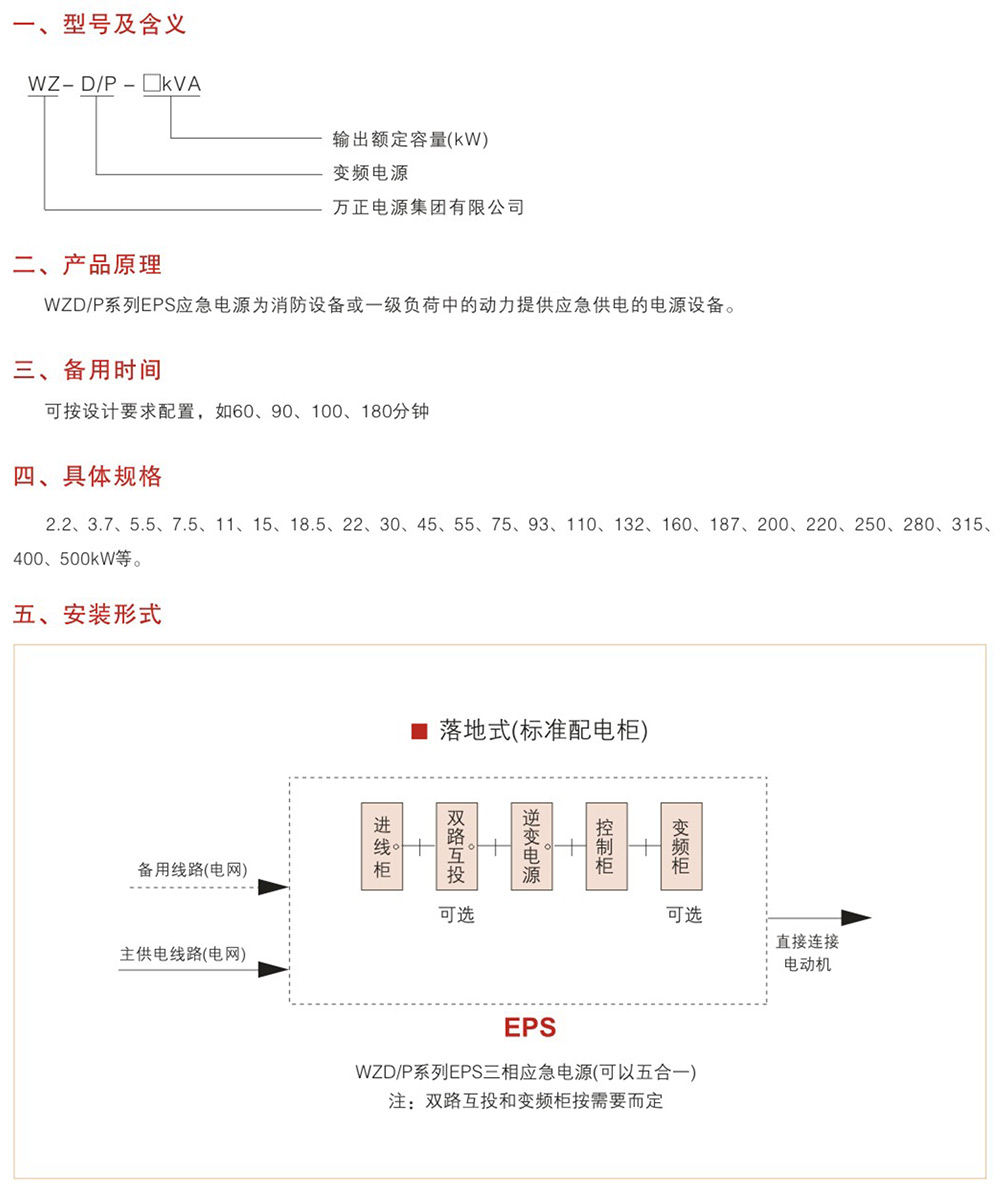 WZD-EPS动力变频应急电源